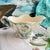 Shabby Chic Early 20th Century Fives-Lille Majolica Artichoke Gravy Boat For Sale - Image 3 of 4