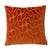 Custom-tailored designer pillow in a beautiful modern mid-century style velvet fabric. Orange velvet fabric on the...