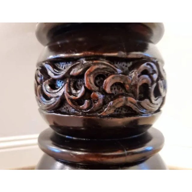 19th Century Carved Rosewood Oval Centre Entry Table For Sale - Image 9 of 11