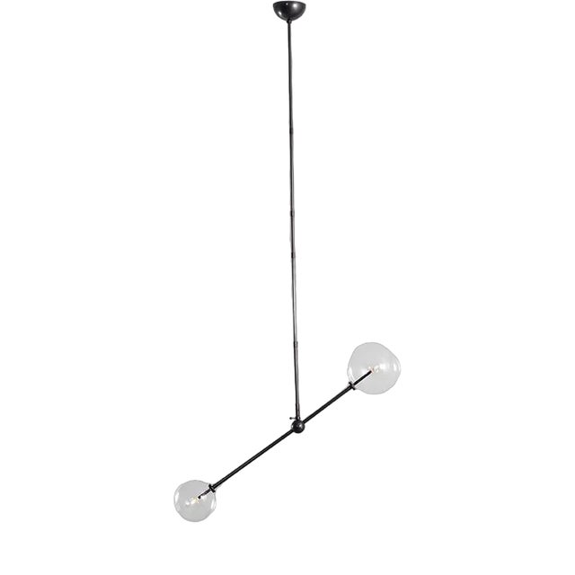 Balance Black Gunmetal Chandelier by Schwung For Sale