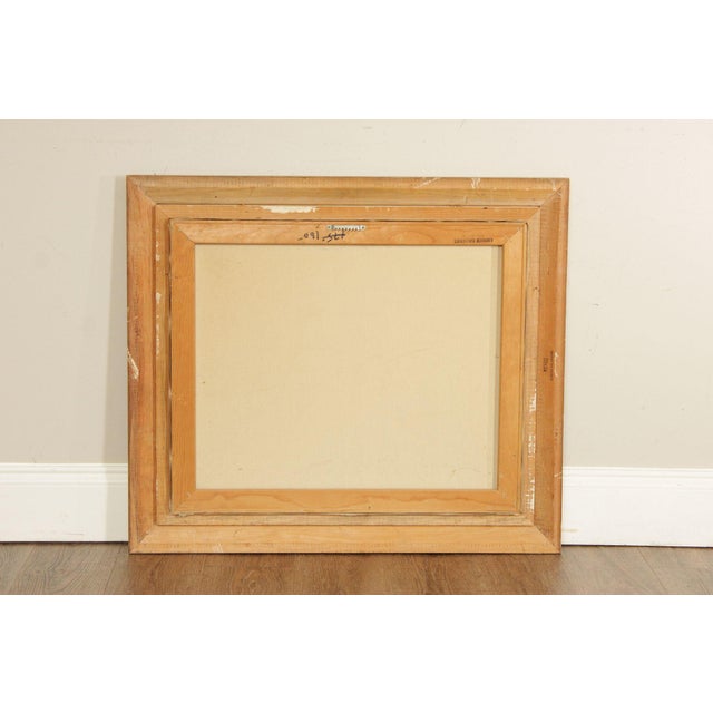 Rino Viana Framed Oil Painting Seated Ballerina Figure Study For Sale - Image 17 of 18