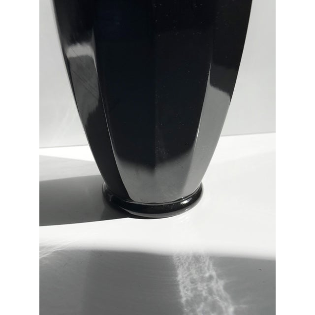 Art Deco Revival Ceramic Vase, 1980s For Sale - Image 3 of 6