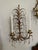 Vintage 19.5" Italian Tole and Crystals Candle Sconces - A Pair For Sale - Image 13 of 17