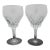 Stuart England Crystal Cardinal Large Wine Glass or Water Goblet Set of 2 For Sale