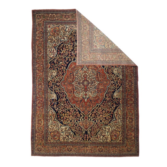 Antique Persian Farahan Sarouk Rug 8’10” x 12’5”. The scatter and room size pieces made in the Arak/Sultanabad area,...