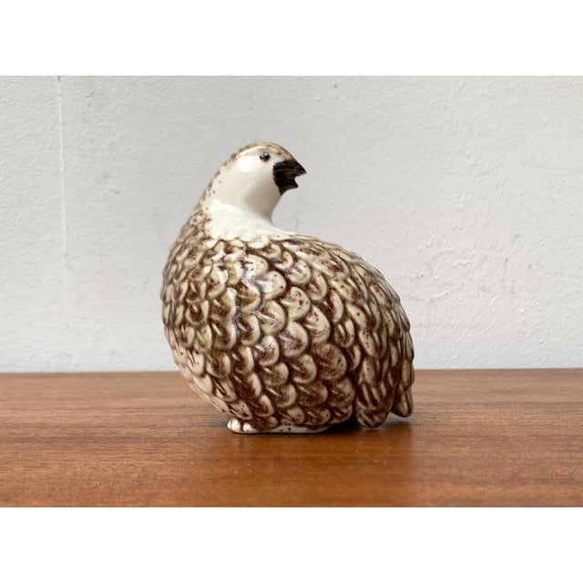 Ceramic Vintage Porcelain Quail Bird Figurine by B. Jackson For Sale - Image 7 of 18
