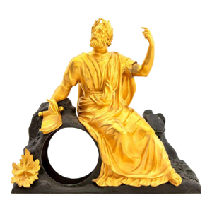 French Empire Style Philosopher Bronze Clock Mount