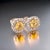 Yellow Natural Sapphire Diamond Stud Earrings 14k W Gold 2.84 TCW Certified For Sale - Image 8 of 10