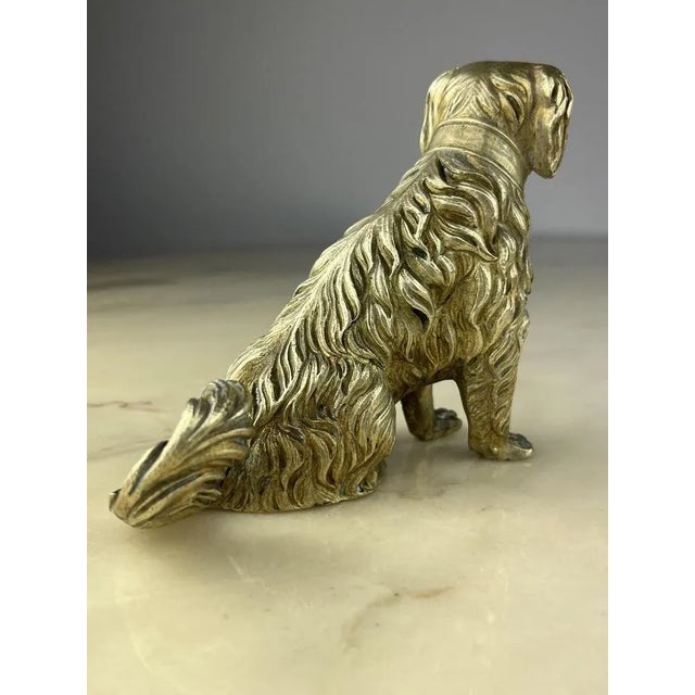 Italian Ottone Stopper of Pastore Dog, 1960s For Sale - Image 4 of 12