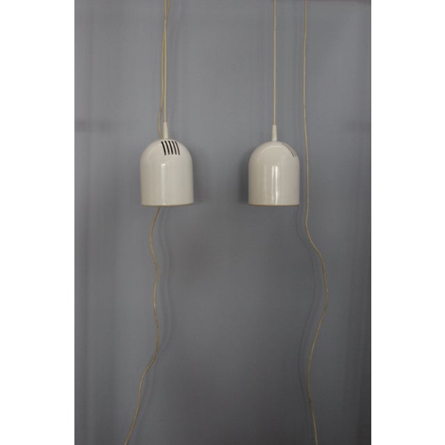 White Ceiling Lamps, 1970s, Set of 2 For Sale - Image 9 of 10