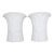 Vintage 1960’s Ceramic White Bisque Candle Holders Signed M Frey Kaiser Germany, Matte White Porcelain, a Pair For Sale