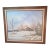 Vintage 1970s Impasto Winter Landscape Oil Painting-Signed by Rozarie For Sale