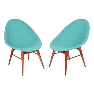 Mid-Century Chairs, Czechoslovakia, 1960, Set of 2 For Sale