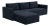 Wood Willow Navy Modular 4-Piece Performance Velvet Sectional For Sale - Image 7 of 7
