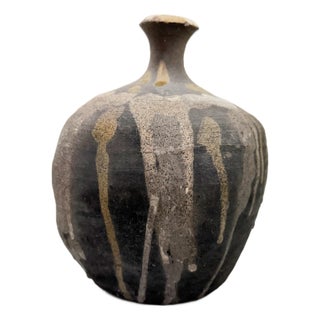 Drip Glaze Studio Pottery Weed Pot For Sale