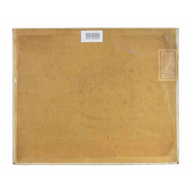 Modern Francesco Settimj, House in the Desert, Oil Painting, Mid-20th Century For Sale - Image 3 of 4