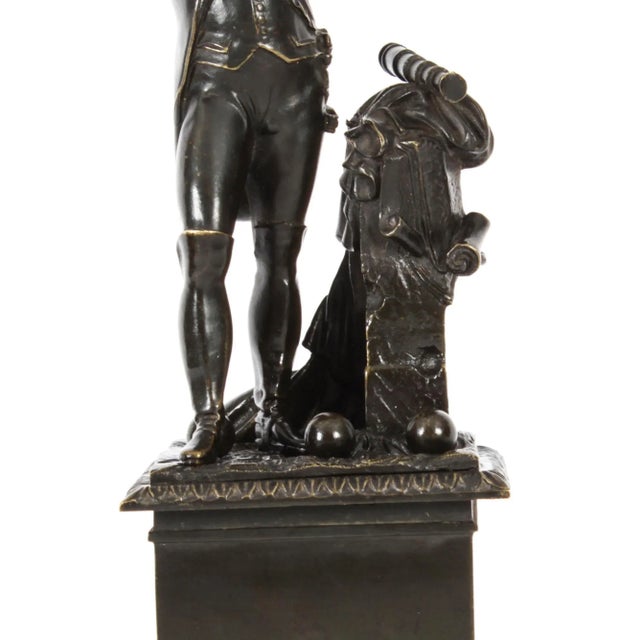 Brown 19th Century Napoleon Bonaparte Library Bronze Sculpture For Sale - Image 8 of 17