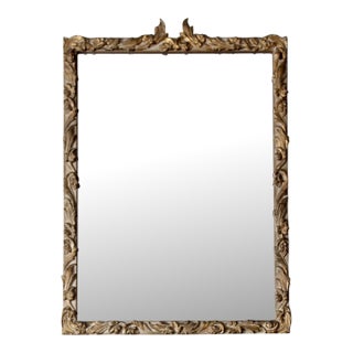 Antique Louis XV Gilt Gold Wall Mirror Rococo Frame For Sale