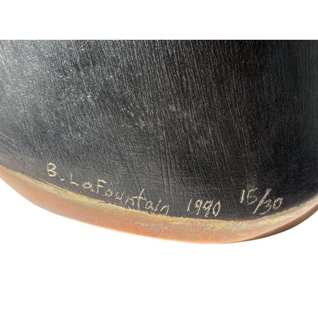 1990s Bruce LaFountain Native Woman Bronze Sculpture For Sale In Tampa - Image 6 of 7