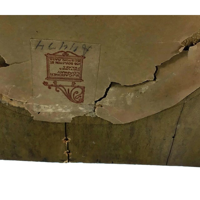 Antique Hand Carved Wood Table or Wall Mirror For Sale - Image 9 of 11