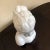 French Vintage White Italian Pottery Bust of a Girl For Sale - Image 3 of 8