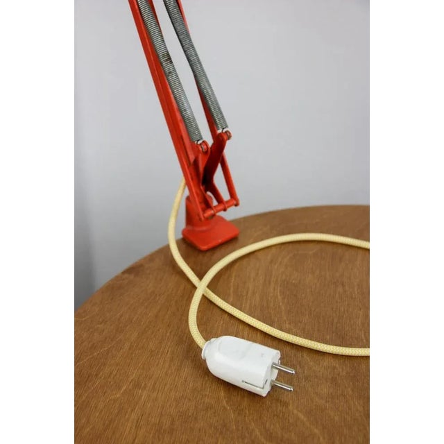 Adjustable Achitect Table Lamps in Orange and Green by Tep, 1970s, Set of 2 For Sale - Image 12 of 13