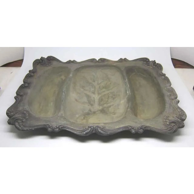 Late 20th Century Heavy Silver Serving Platter For Sale - Image 5 of 7