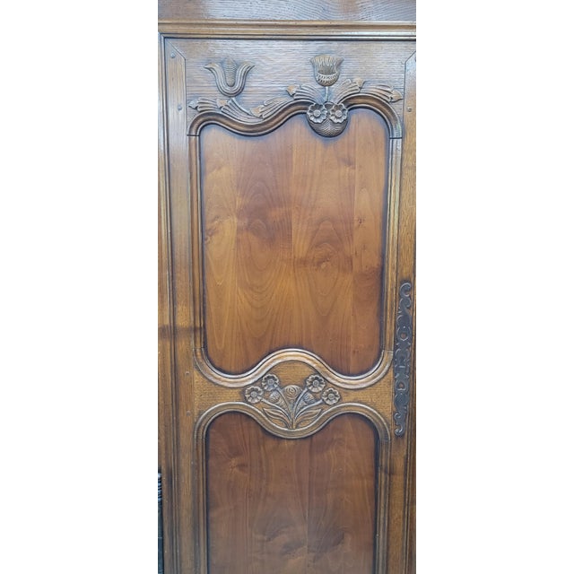 Antique Fine Carved Signed French Wardrobe Armoire For Sale - Image 13 of 16