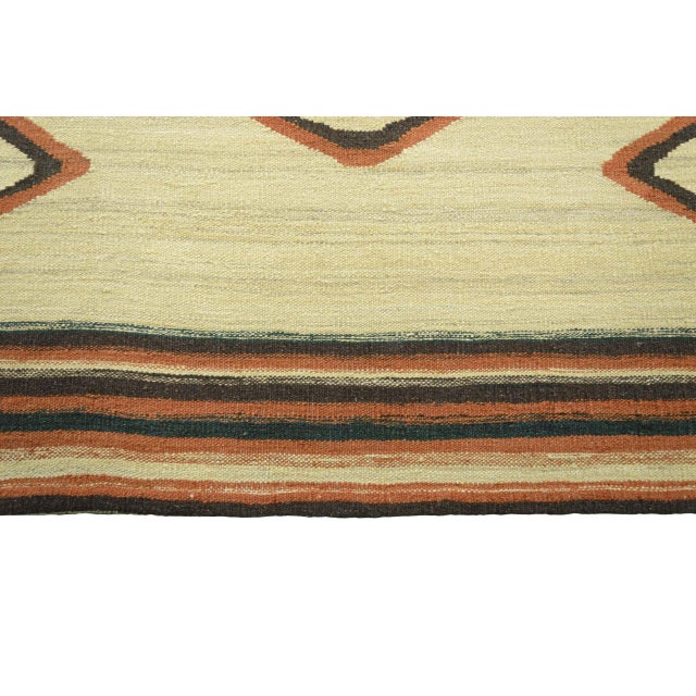 Handgewebter Kelim Mazandaran Rug For Sale - Image 6 of 9