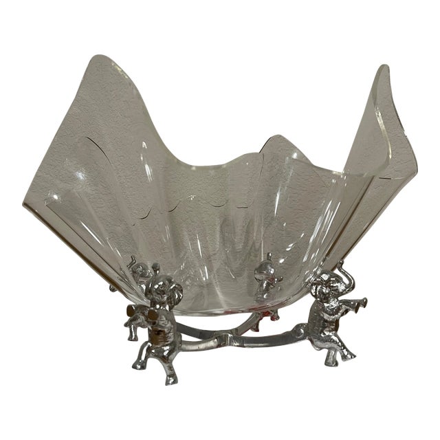 1980s Elephant Stand Acrylic Bowl For Sale