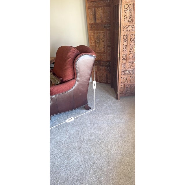 This chair and ottoman sat in one of those only-when-guests-arrive rooms -- so it's barely been used over the years. It's...