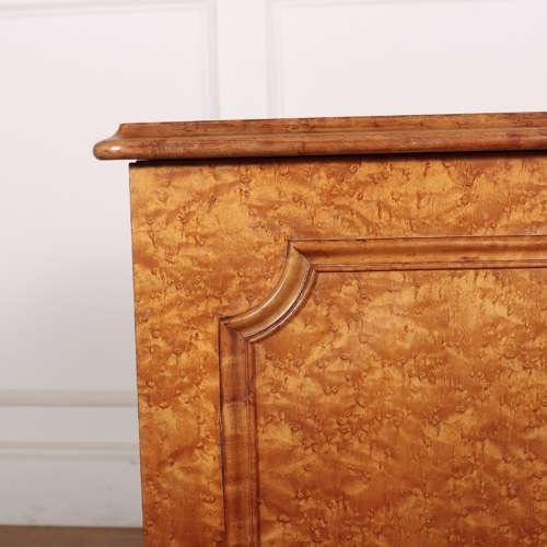 English Burr Elm Bedside Cabinet For Sale - Image 3 of 8