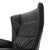 Set of Reclining Black Leather Armchairs, 1970s For Sale - Image 12 of 16