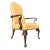 19th C. English Georgian Queen Anne Executive Desk Chair For Sale