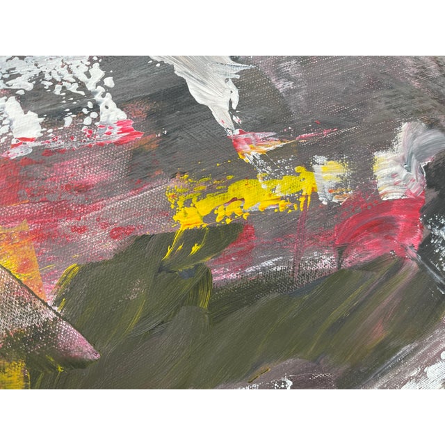 Red Black Yellow & Red Abstract Expressionist Art by Contemporary British Artist 2022 For Sale - Image 8 of 18