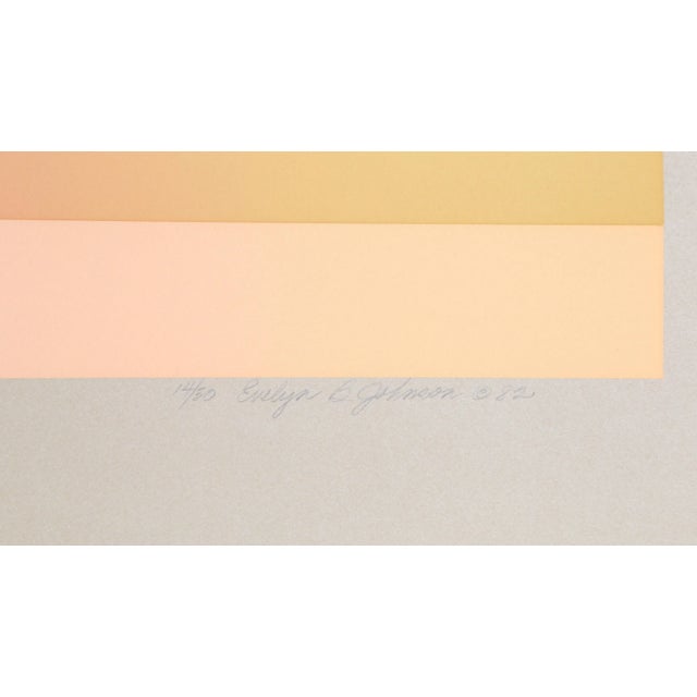 Op Art Skylight XXX, Evelyn B. Johnson Screen Print For Sale - Image 3 of 4