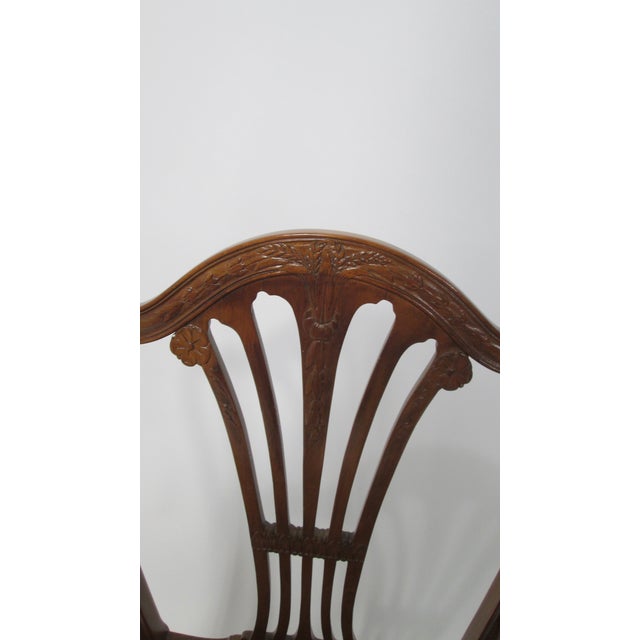 Brown 1940s Single Mahogany Chair Made by Irving and Casson of Cambridge Ma For Sale - Image 8 of 9
