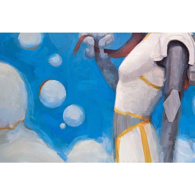 Early 21st Century Silent Echoes by Shelli Langdale | Oil and Acrylic on Gallery Panel of a woman holding a horse head. For Sale - Image 5 of 5