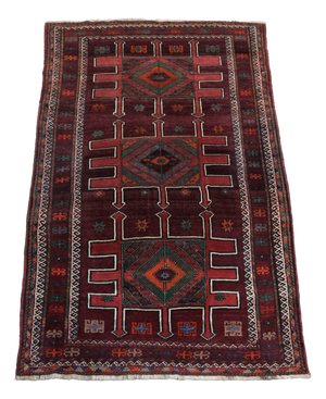 Vintage Middle Eastern Style Hand-Knotted Rug