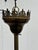 1900 - 1909 Vintage Nine Light Brass Restored Gas Fixture For Sale - Image 5 of 12