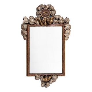 Rococo Painted Mirror, 18th Century For Sale