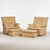 Scandinavian Lounge Chairs and Ottomans, 1970s, Set of 4 For Sale - Image 6 of 6