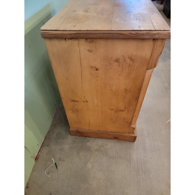 Antique Pine - Three Drawer - Chest of Drawers - From England - Circa 1900 For Sale - Image 11 of 12