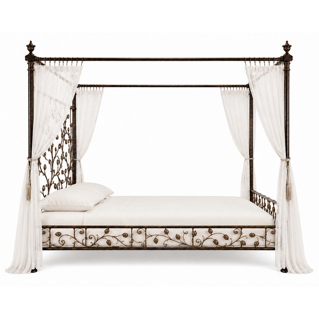 Inspired by the beauty of a blooming garden, The Jardin Royale Queen Canopy Bed transforms the bedroom into an elegant...