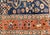 Antique Persian Farahan Sarouk Runner, Hand-Knotted Wool, All-Over Geometric Pattern, Navy & Rust, 4x10 For Sale - Image 16 of 16