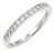 Hearts on Fire 0.40ct Diamond Wedding Band Ring in 18k White Gold - Size 6.5 For Sale
