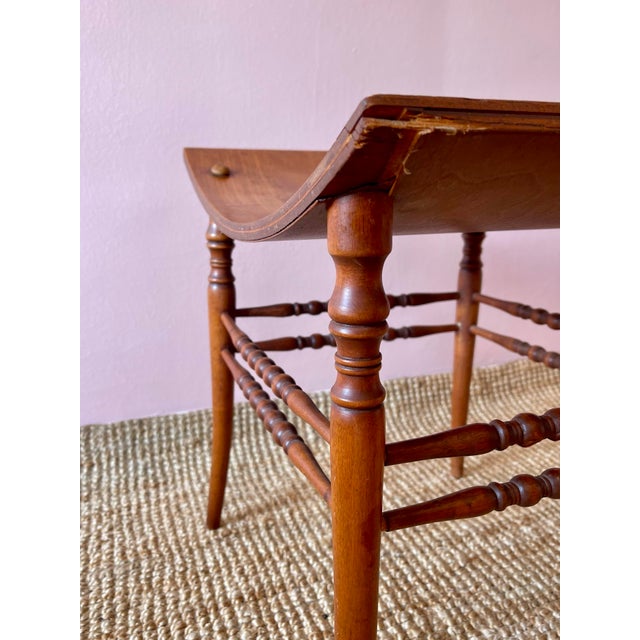 Early 20th Century Antique Egyptian Revival Bentwood Thebes Stool For Sale - Image 9 of 10