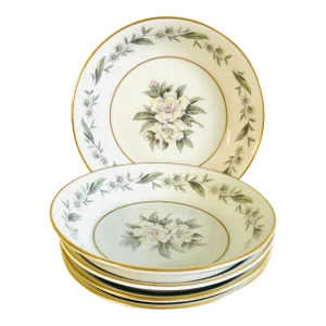Vintage Royal Jackson Fine China, Vogue Ceramic Industries, Berry/ Dessert Bowls- Set of 5