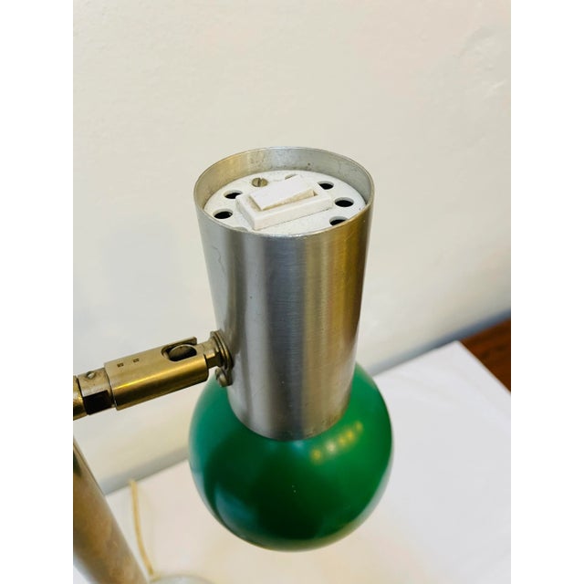 Metal Mid-Century Double Table Lamp from Sis, 1970s For Sale - Image 7 of 11