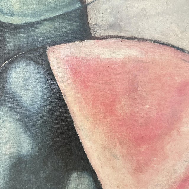 Bayer, Abstract Geometric Composition, 1954, Oil For Sale - Image 9 of 12